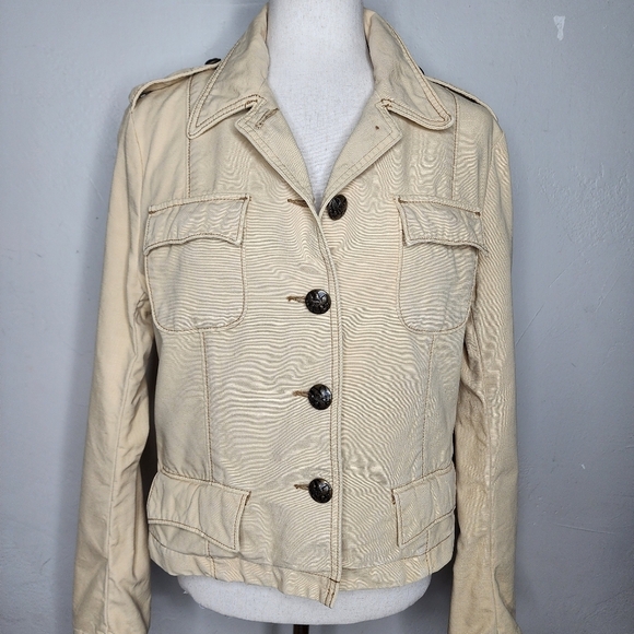 Vintage Ralph Lauren Original Polo Jeans Military Style Chore Jacket Size Medium - Picture 1 of 16